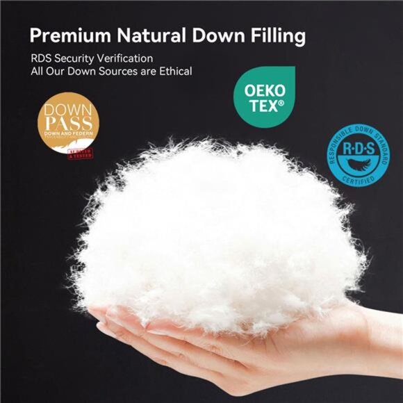 Feather Down Comforter Full/Queen Size,Hotel Style Bedding Comforter - Picture 4 of 7